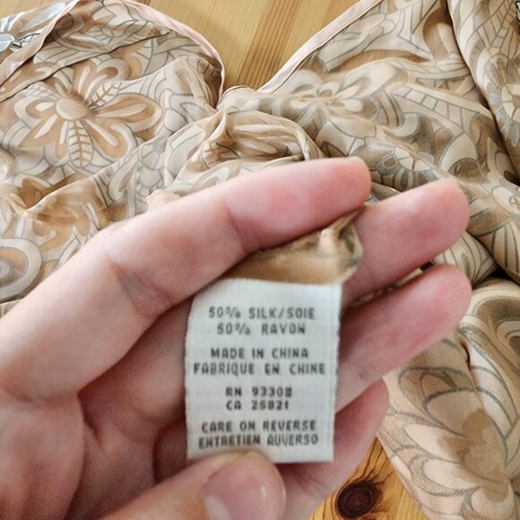 NK Imode Silk Blend Maxi Slip Dress Brown Floral Neutral - Picture 6 of 13